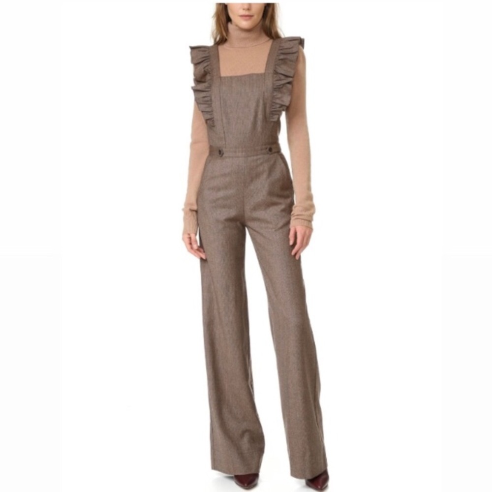 Ulla Johnson Ruffled Checked Jumpsuit